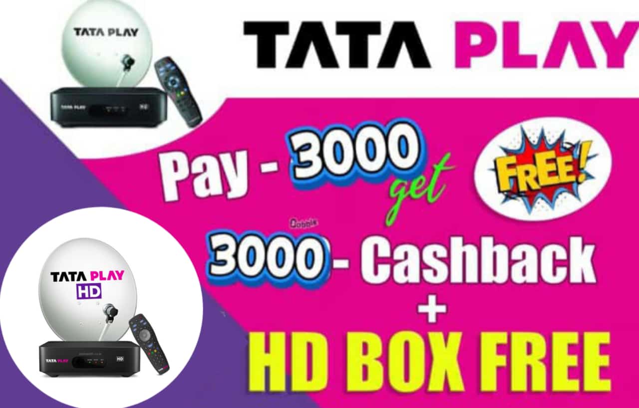 Recharge your Tata Play DTH connection with flexible plans and offers